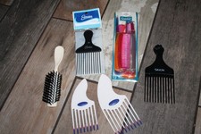Lot of Vintage Combs GOODY SUAVE EXPRESSIONS SLEEK Multi-Color Hair Styling