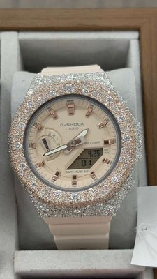 Custom Moissanite G-Shock GA-2100 Watch Two tone Bezel
