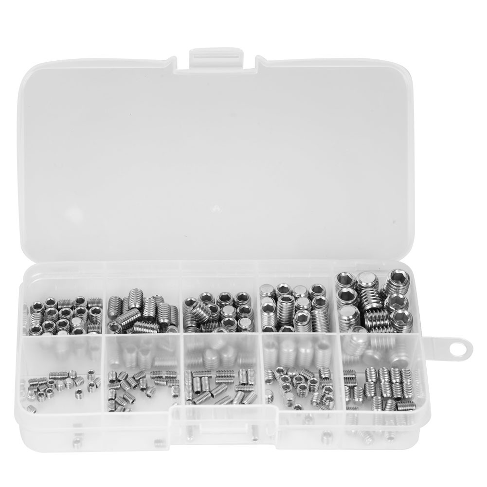 220PCS Stainless Steel Set Screw Hardware Fasteners For Electronic Machinery Use