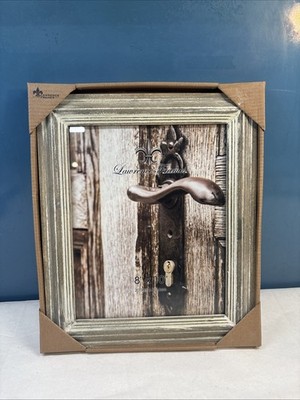 Lawrence Frames 732280 8x10 White Wash Olivewood Picture Frame