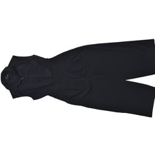 Athleta Women's Black Sleeveless Collared Jumpsuit Regular Size 4 Polyester