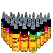 Eternal 50-Color Tattoo Ink Set 1oz 30ml - 100 Authentic  Free Shipping