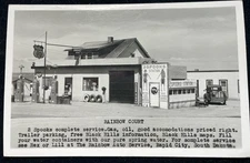 RAINBOW COURT ,PHILLIPS 66 GAS STATION  RAPID CITY, SOUTH DAKOTA RPPC P34