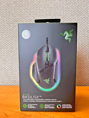 Razer Basilisk V3 Optical Gaming Mouse with Chroma RBG Lighting Wired 26K DPI