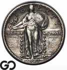 1923-S Standing Liberty Quarter *Key Date, Low Mintage* AU++