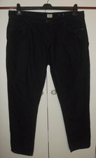 Jeans/pantaloni leggeri autentici, blu navy, taglio dritto, uomo W38"S/L29"