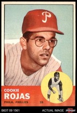 1963 Topps #221 Cookie Rojas Phillies RC 7 - NM