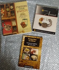 JEWELLERY MAKING BOOK BUNDLE-24K GOLD TO SILVER-CUSTOM COOL JEWELRY-METAL CLAY