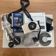 OLYMPUS PEN Lite E-PL5 with 2 lenses and flash.