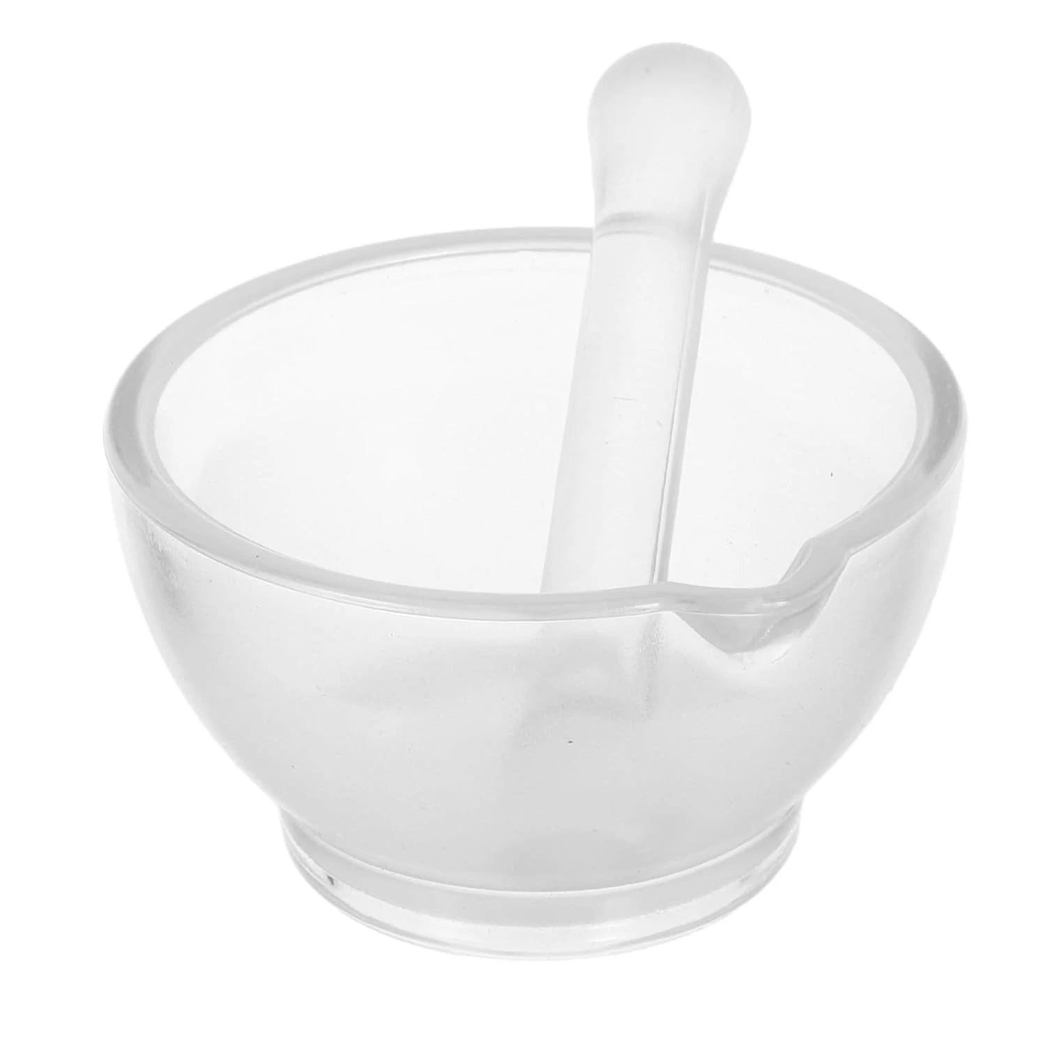 Glass Mortar and Pestle Set with Ergonomic Design for Pharmaceutical Powders Ver