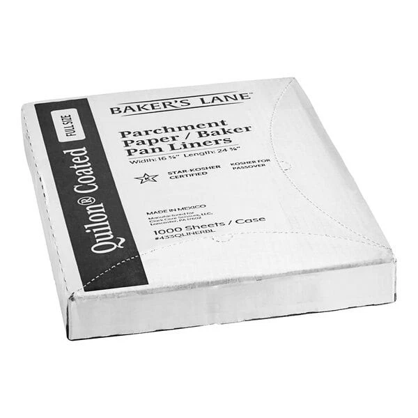 1000 16" x 24" Full Size Quilon Coated Parchment Paper Pan Liner Baking Sheets