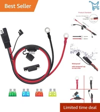 2 FT SAE Extension Cable Copper 10AWG Waterproof Quick Connect Battery