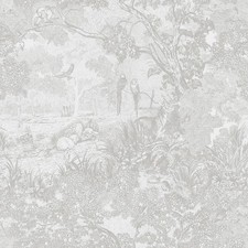 Heroad Peel and Stick Wallpaper Grey White Vintage 17.3" x 78.7", Gray