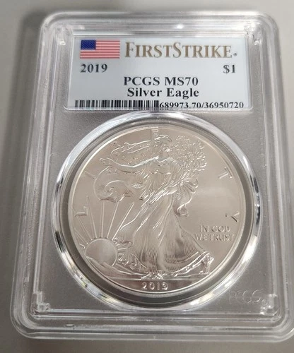 2019 PCGS MS70 Silver Eagle First Strike