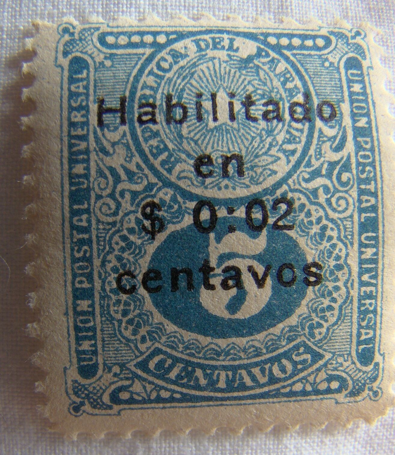 Uruguay Stamp 1927 Scott 265 A38  Overprint Very Clean