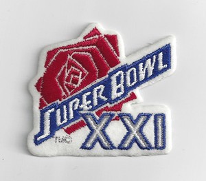 1987-Super-Bowl-XXI-patch-Denver-Broncos-vs-NY-Giants-New-York-SB-21-original