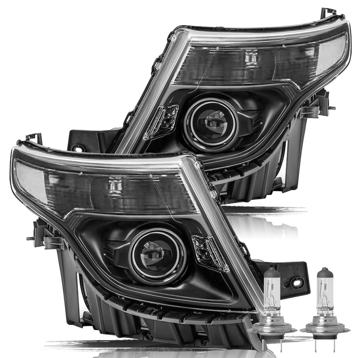 For 2011 2013 2014 2015 Ford Explorer Halogen Projector Headlight