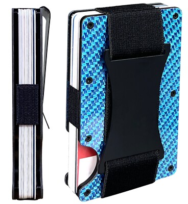 EDGE Men's Wallet Slim Minimalistic & Seamless Block RFID Scanners Money Strap