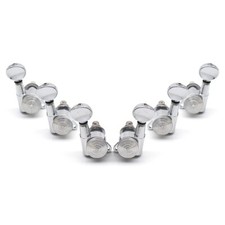 3L3R 6 Strings Electric Guitar Locking Tuners Tuning Pegs Machines Heads Chrome