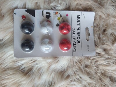 *NEU* Mehrzweck-Kabelclips, verschiedene Farben, nagelneu.