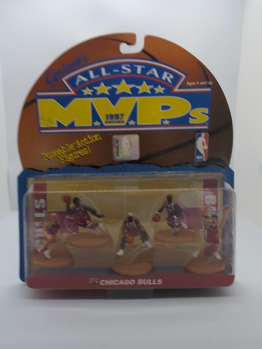 1997 Galoobs All-star MVPs Chicago Bulls Lakers 9 Mini Figures