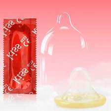 100PACK Ultra Thin Lubricated Bulk Condoms for Men Prolonged Pleasure Sex Time