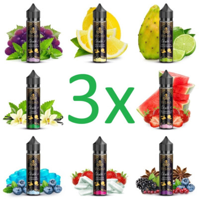 3 x Visha Chapter Aroma je 10ml Longfill Flavour für 180ml E-Zigaretten E-Liquid