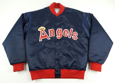70〜80s mlb スタジャン angels felco サテン Vintage Felco MLB Anaheim Angels Satin Jacket Size Men's Medium M