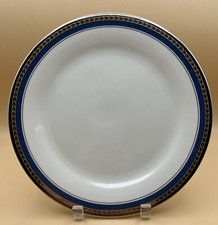 Pickard China Ivory & Blue CHESAPEAKE 10 3/4" Dinner Plate Made in USA