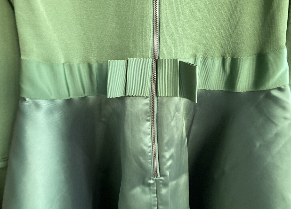 Ted Baker Zadi Knitted Frill Full Skirt Dress Sz 5 /US 12 Dark Green NWT | eBay Ted Baker Zadi Knitted Frill Full Skirt Dress Sz 5 /US 12 Dark Green NWT | eBay