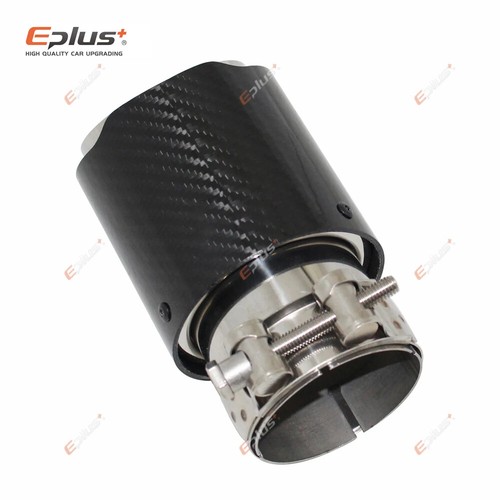 Auto Universal Glänzend Kohlefaser Schalldämpfer Spitze Auspuffanlage Rohr Schalldämpfer Düse - Bild 4 von 36