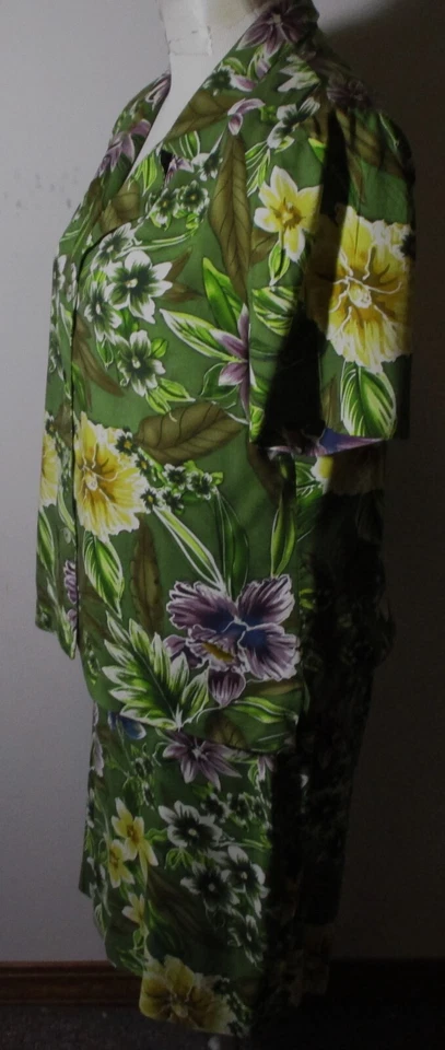 Conjunto de blusa y koolot verde de 2 piezas Coldwater Creek talla 10 Foto 4 de 4