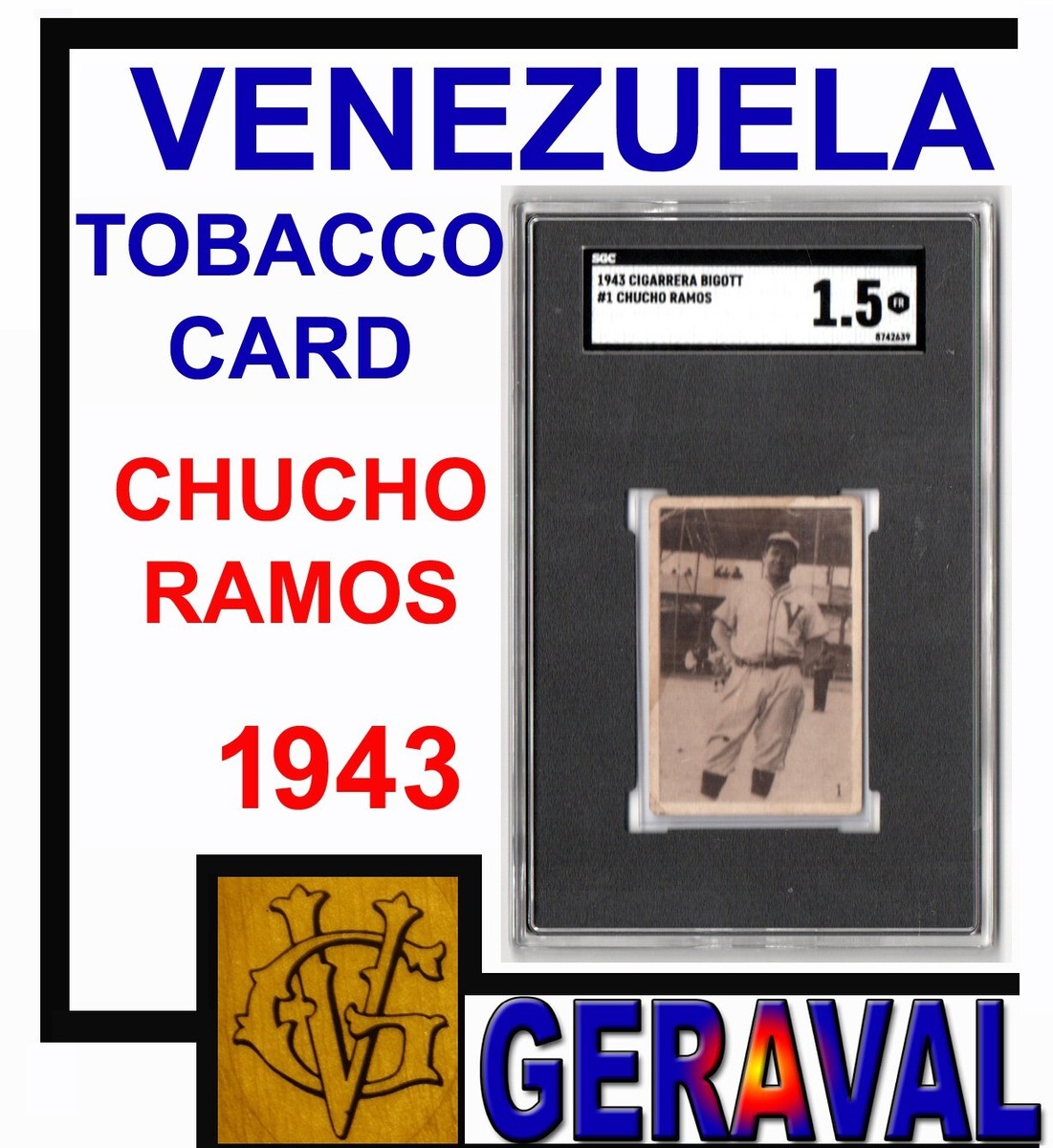 Venezuelan Tobacco Card 1943 Set Cigarrera Bigott CHUCHO RAMOS Los Sapos  SGC 1.5