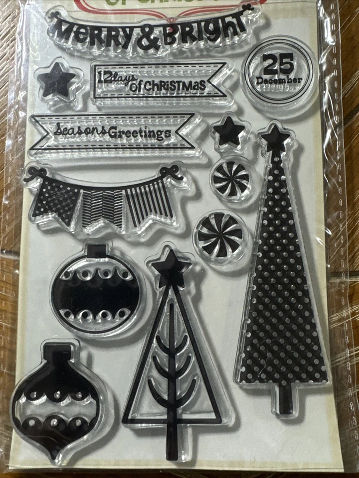 CONJUNTO DE SELOS ACRÍLICOS MY MIND'S EYE 12 DIAS DE NATAL 120106 Novo 🔥 - Imagem 2 de 4