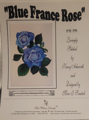 The Silver Lining - ''Blue France Rose'' #SL 178 - Marc I. Saastad, Designer