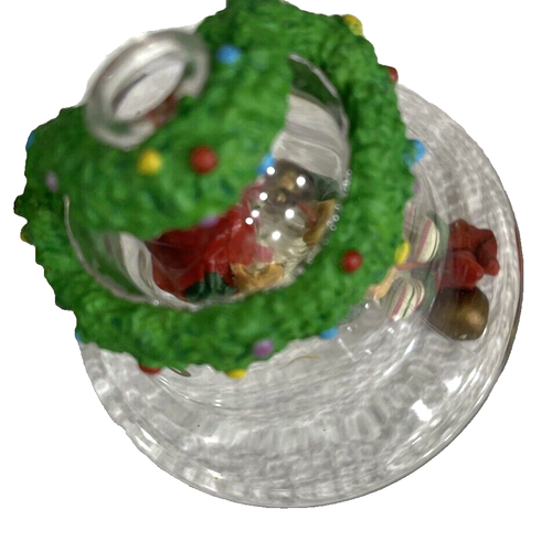 Christmas Ornament Chimer Glass Dated Bell with Elf 1993 Vintage Enesco Limited - Picture 7 of 17