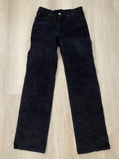 Vintage 1970s Zeppelin Straight Leg Corduroy Black Pants Fits 32x35 1/2