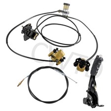 Hand Brake Caliper Cylinder Handle Lever Cable For Buggy Trike ATV Quad Go Kart