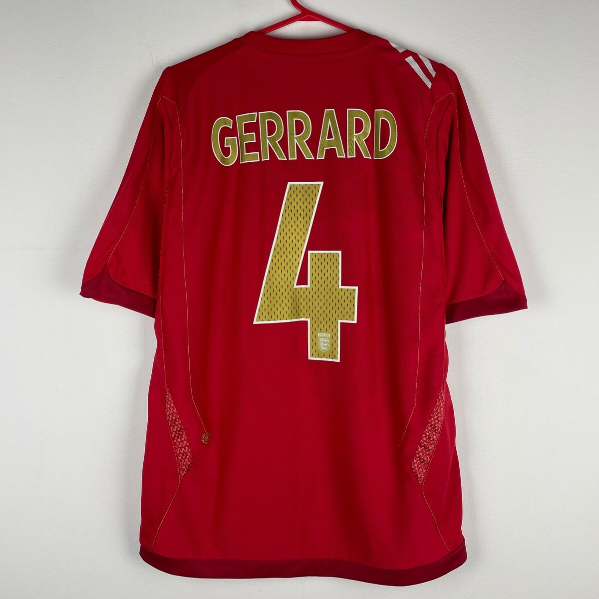 England 2006-2008 Steven Gerrard Away Football Shirt Soccer England 2006-2008 Steven Gerrard Away Football Shirt Soccer