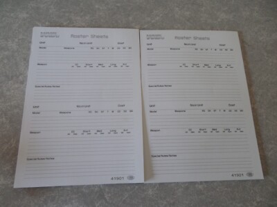 VOID 1.1 ROSTER SHEETS #41901, i-KORE, LOT OF 2 BRAND NEW PADS, GREAT CONDITION!