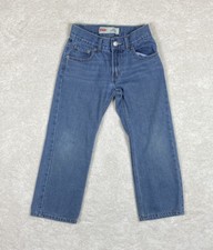Levi 505 Straight Leg Youth Size 12 Regular Denim Blue Jeans