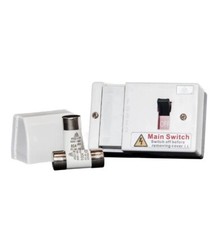 FUSED MAIN SWITCH FUSE ISOLATOR WFIS100 80AMP & 100AMP C/W CABLE SHROUD & FUSES