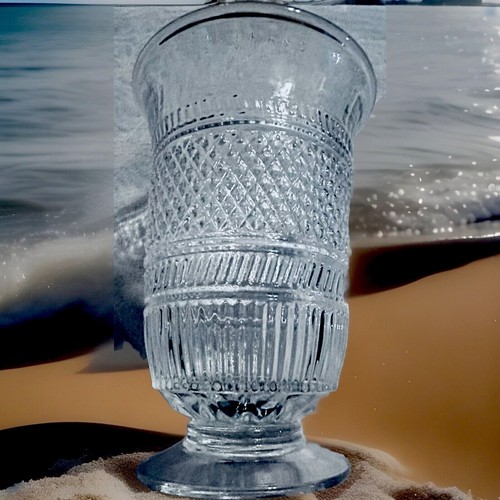 Celery Vase Boston And Sandwich Glass Elongated Bulbous Bowl Flaring To Rim - Picture 7 of 11