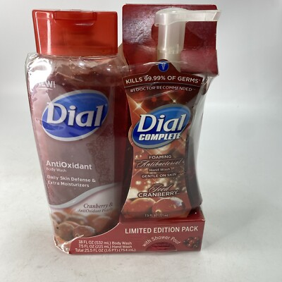 #ad Dial Antioxidant Body Wash 18 Oz Hand Wash 7.5 Oz Cranberry Pearls DISCONTINUED $32.70