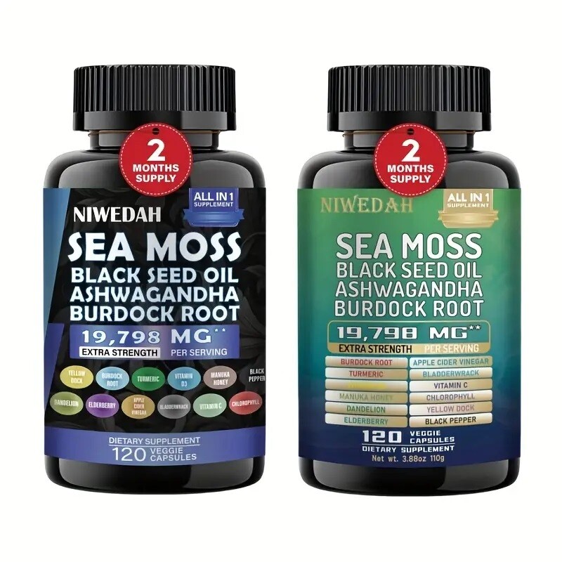 Dynamic Vitality Bundle: Sea Moss Multivitamin & Shilajit Power Combo For Natural Energy