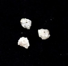 3 x Diamant Ø 5 - 6 mm Rohdiamant 2,20 Karat Kt ct gebohrt diamond 115