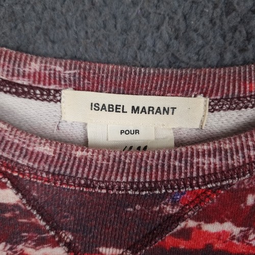 ISABEL MARANT x H&M Jumper Womens 40 US 10 UK 14 Abstract Art Cropped Sweatshirt - Picture 4 of 10