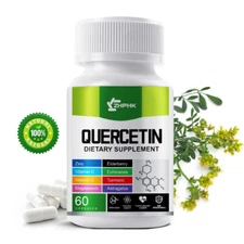 NEW Quercetin 1000 mg 60 Veggie Capsules Dietary Supplement Natural Antioxidant