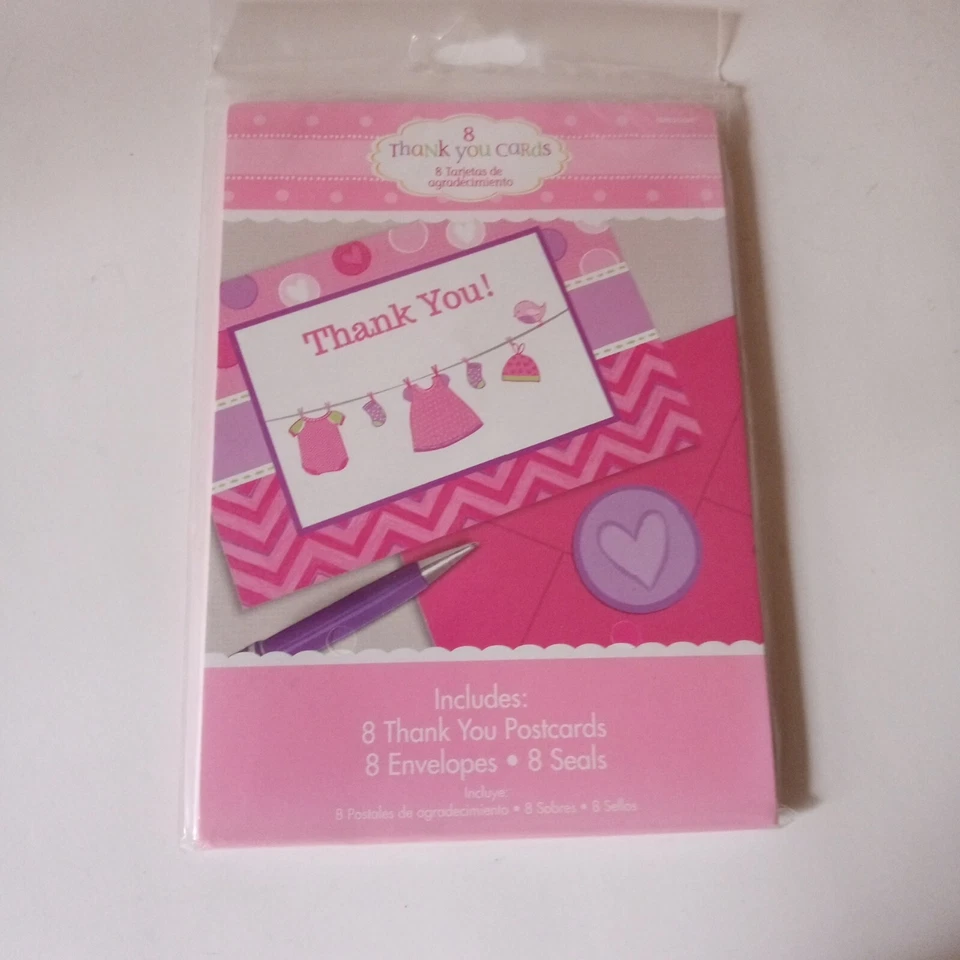 Suministros de Fiesta Baby Shower Niña Kit, 16 Colocaciones Platos Tazas Gracias Nuevo Foto 4 de 4