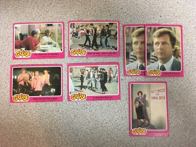 1978 Lot of 7 GREASE COLLECTORS Trading CARDS Stockard Channing 2 of 8